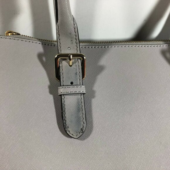 Kate Spade NY Charlotte Street Reena Tote Bag Stone Ice Gray Shoulder Purse - Picture 7 of 16